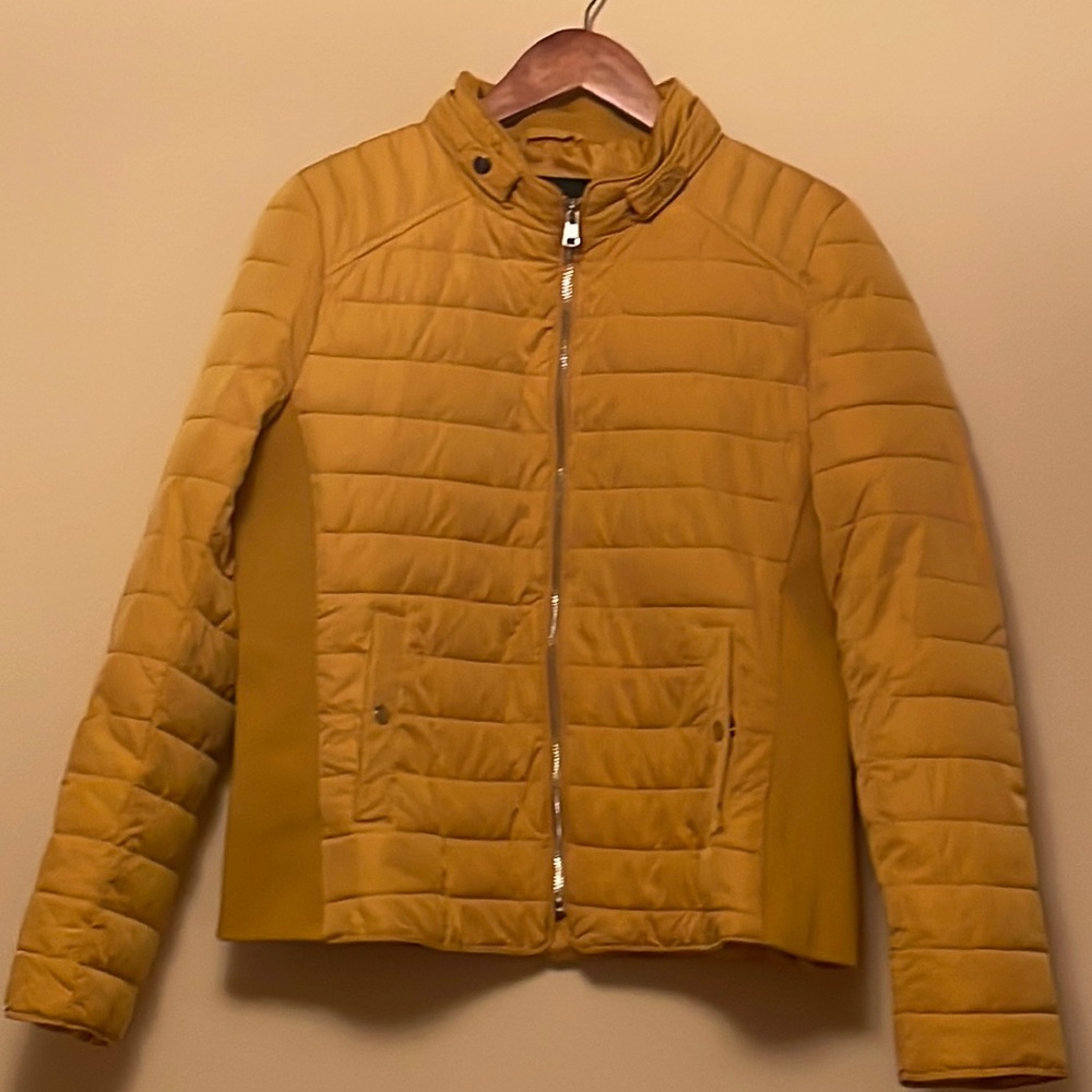 Mustard color sleek/fitted jacket by “NY&C”